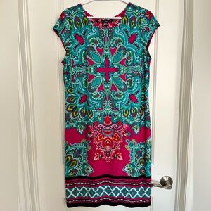 R&K Originals gorgeous patterned midi dress size L